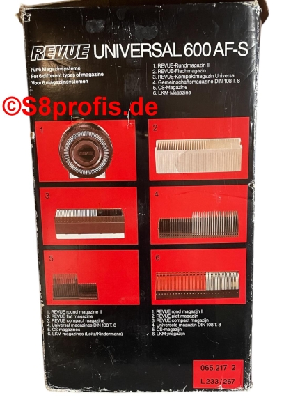 Revue Universal 600 AF-S Diaprojektor in Originalverpackung